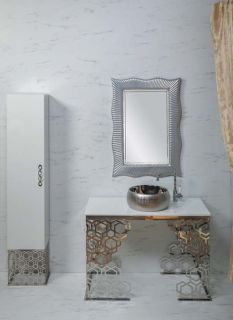 Консоль Armadi Art Aura 110см хром 891-CR